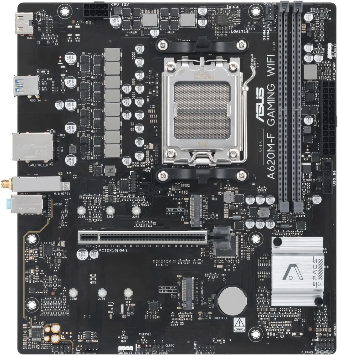 ASUS A620M-F GAMING WIFI AM5 Micro-ATX Moederbord