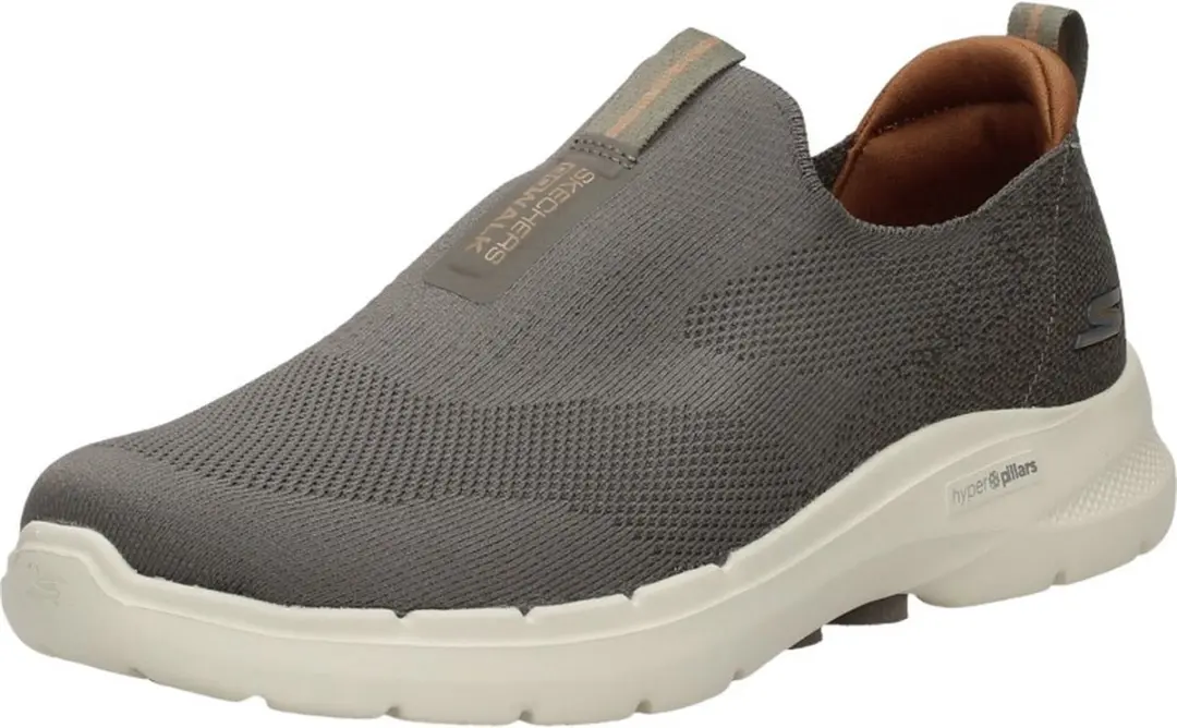 Skechers Go Walk 6 Instappers - 45 - Taupe - afbeelding 3 van 6