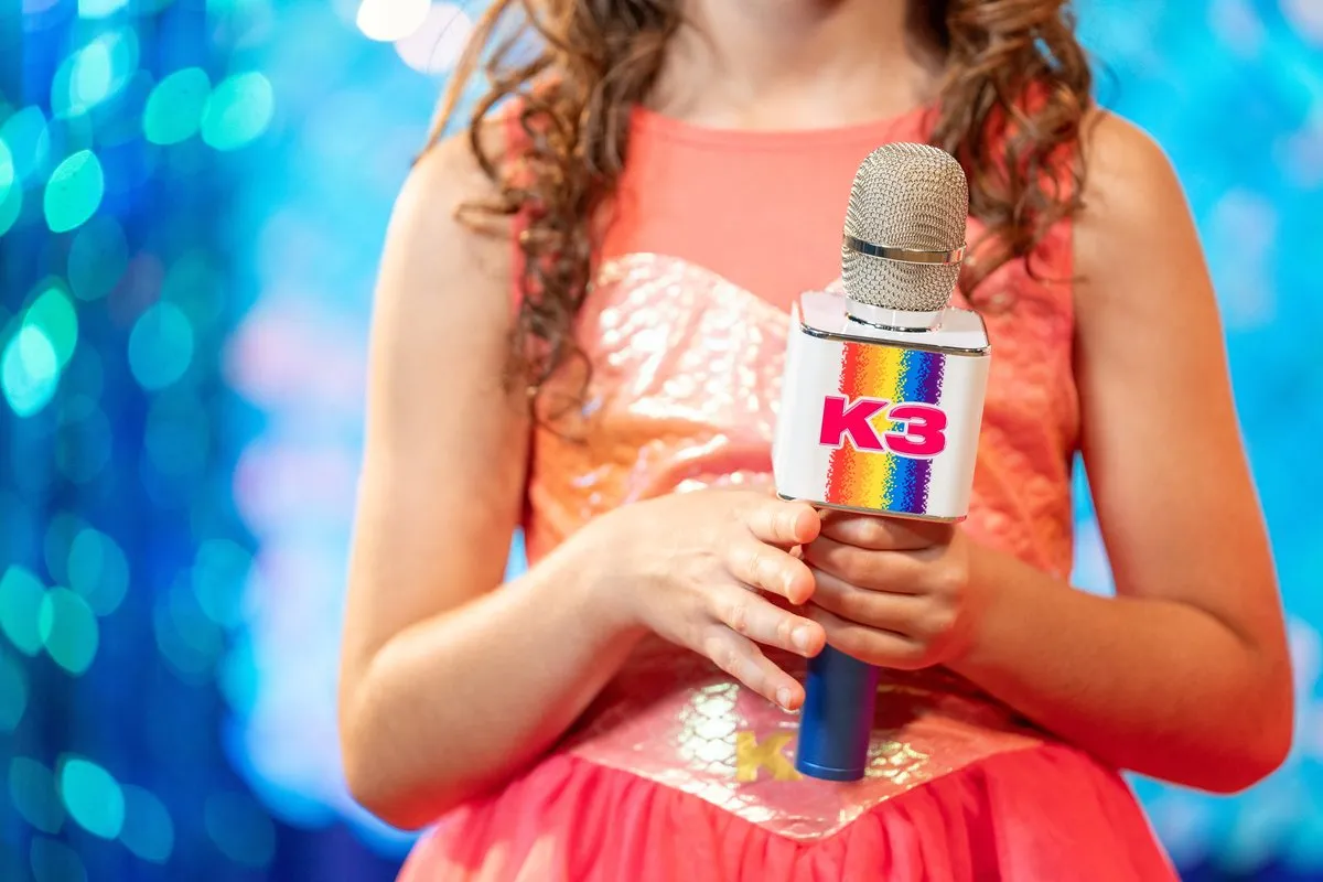 K3 Karaoke Microfoon - Donkerblauw/Regenboog