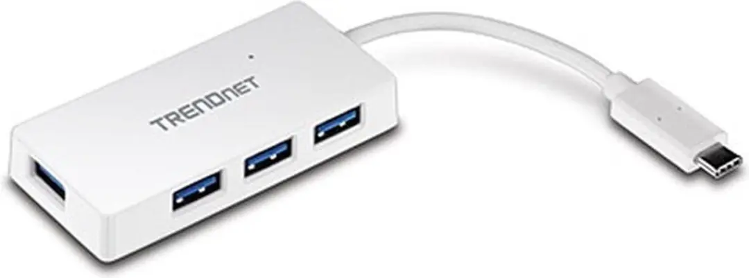 Trendnet TUC-H4E USB-C Mini Hub 4-Port - Wit - afbeelding 4 van 6