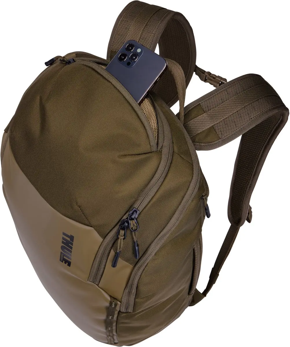 Thule Chasm Recycled Backpack 26L - 15.6" Laptopvak - 5 Vakken - Deep Khaki - afbeelding 4 van 6