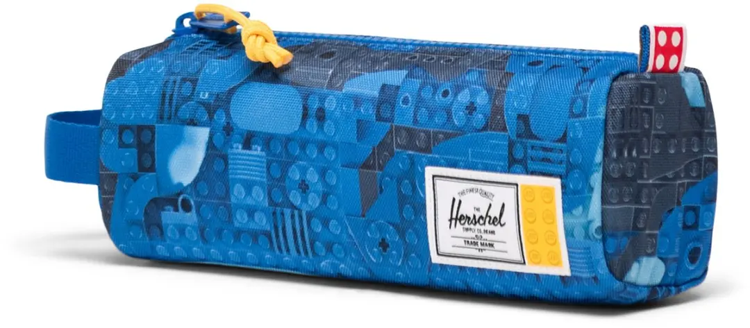 Herschel LEGO Settlement Pencil Case - Abstract Bricks Blue