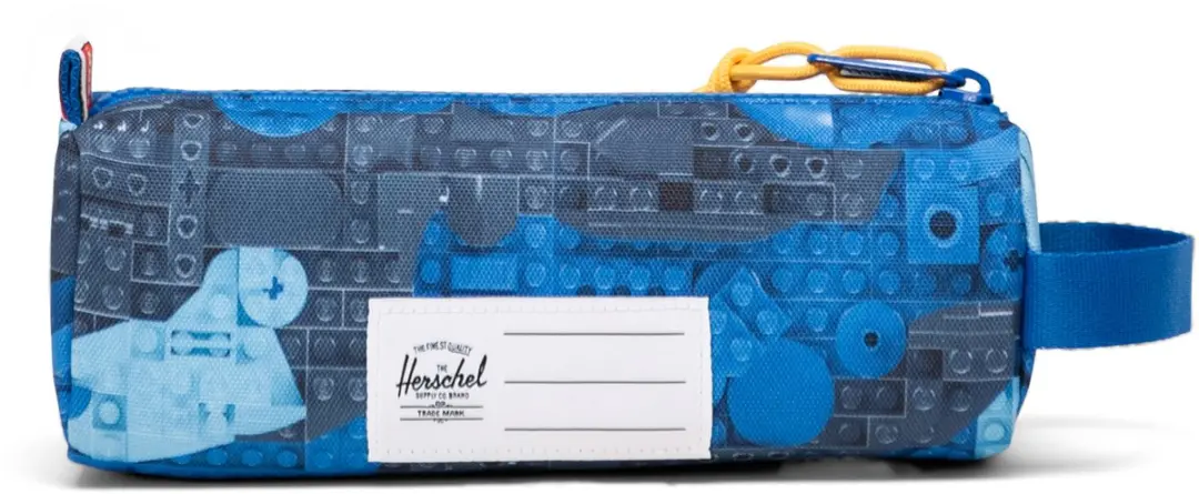Herschel LEGO Settlement Pencil Case - Abstract Bricks Blue