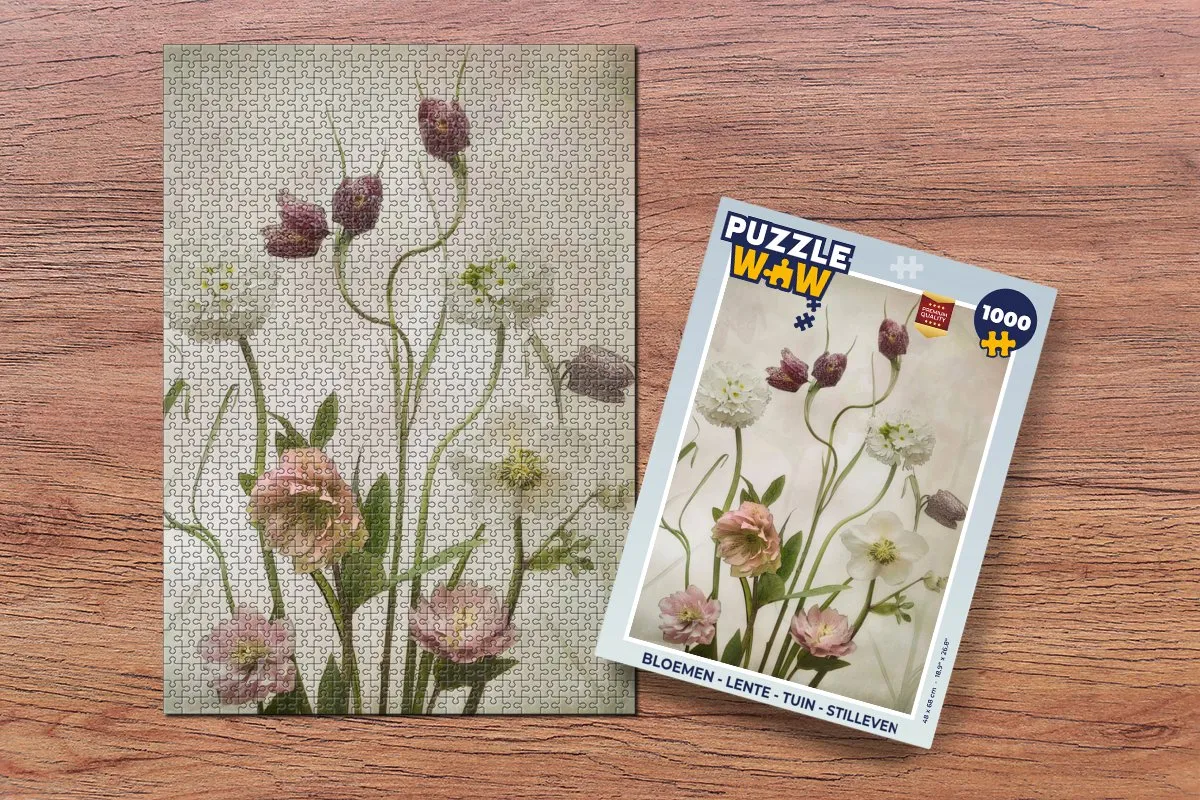 PuzzleWow Legpuzzel 1000 Stuks - Bloemen & Tuin Multicolor