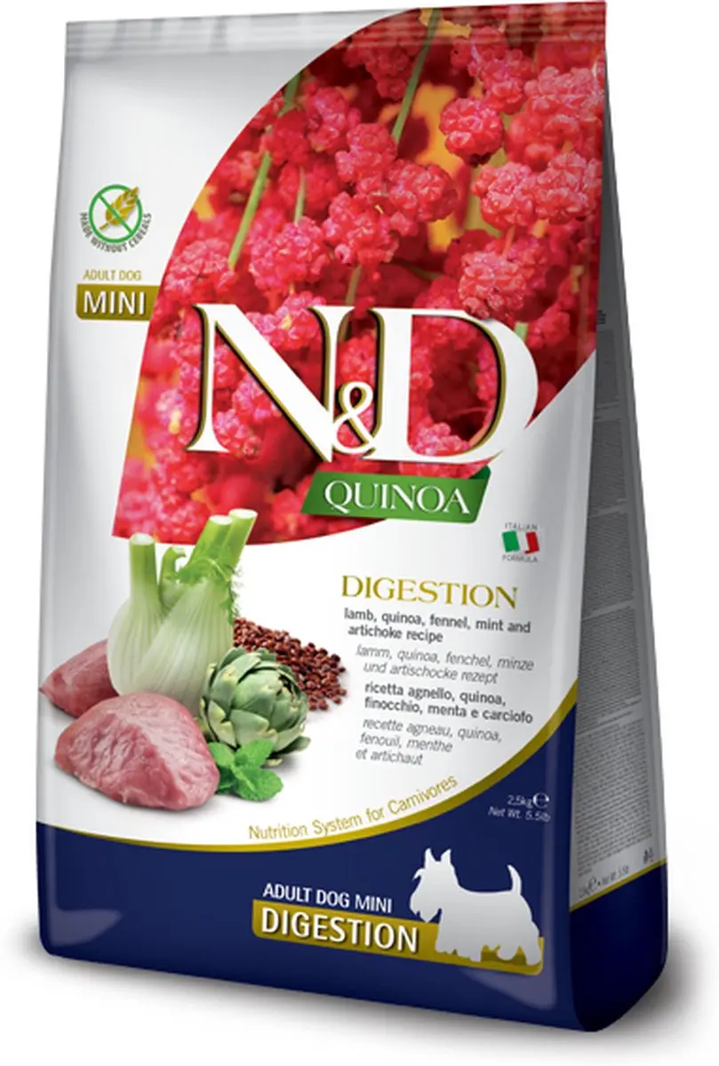 Farmina N&D Quinoa Digestion Small Breed Lam 2,5kg