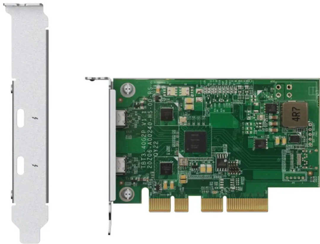 QNAP QXP-T32P Thunderbolt-adapter - 2x Thunderbolt 3 - Groen - afbeelding 6 van 6