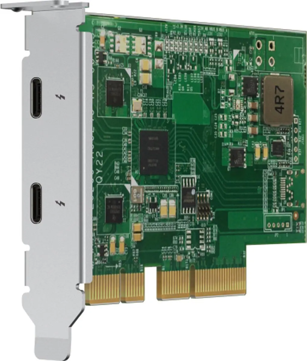 QNAP QXP-T32P Thunderbolt-adapter - 2x Thunderbolt 3 - Groen - afbeelding 5 van 6