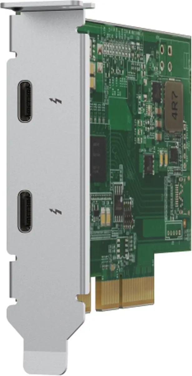 QNAP QXP-T32P Thunderbolt-adapter - 2x Thunderbolt 3 - Groen - afbeelding 4 van 6