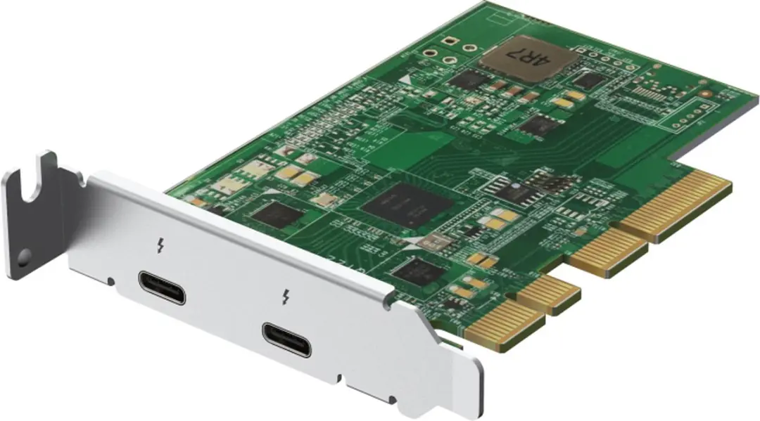 QNAP QXP-T32P Thunderbolt-adapter - 2x Thunderbolt 3 - Groen - afbeelding 2 van 6