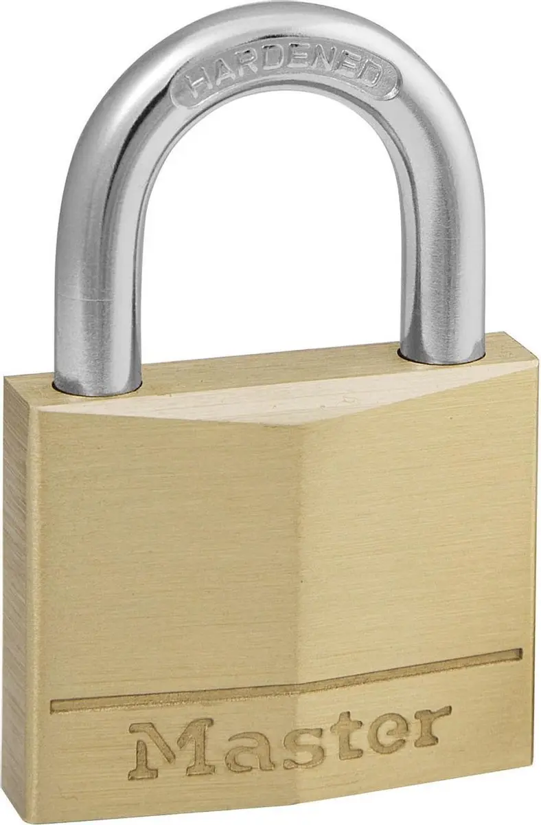 MasterLock Hangslot Massief Messing 40mm - 6 Stuks - afbeelding 2 van 6