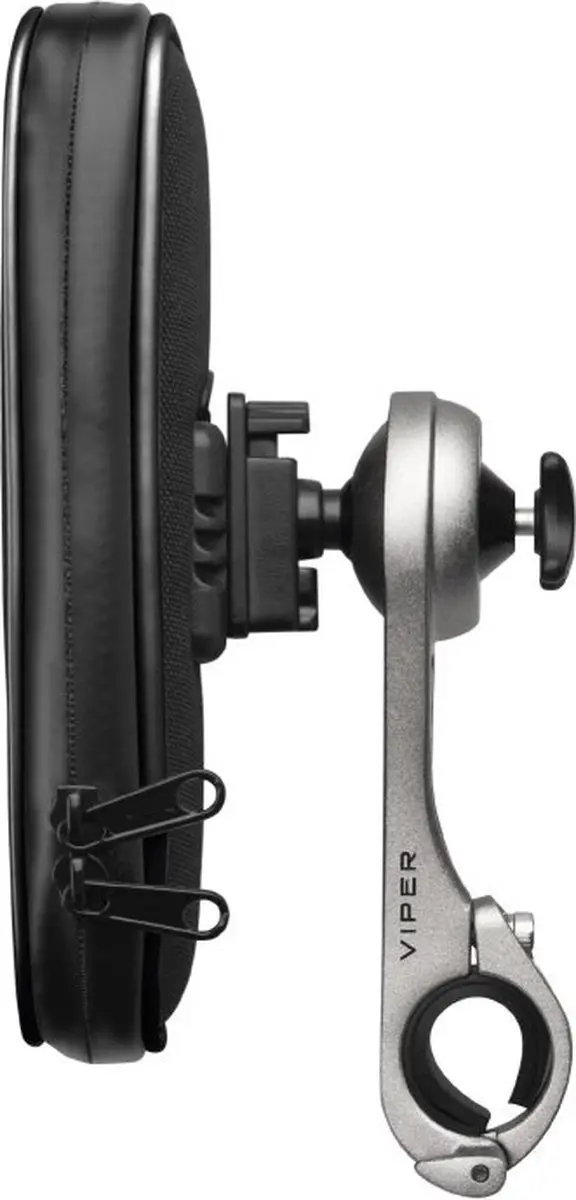 SBS Aluminum Handlebar Telefoonhouder Fiets - Zwart - afbeelding 3 van 6