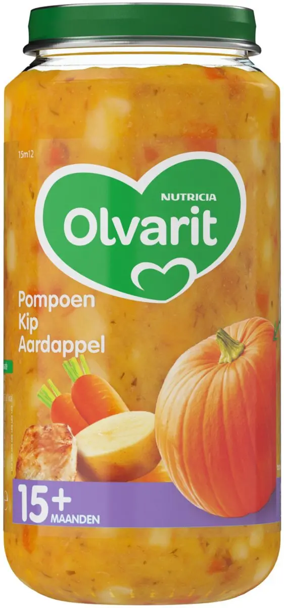 Olvarit Pompoen Kip Aardappel 250g