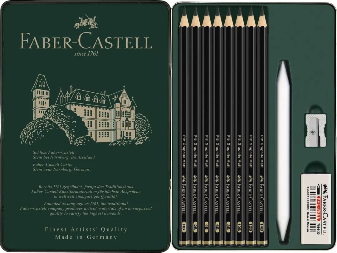 Faber-Castell Pitt Mat Grafietpotloden Set FC-115220 - 11 Stuks