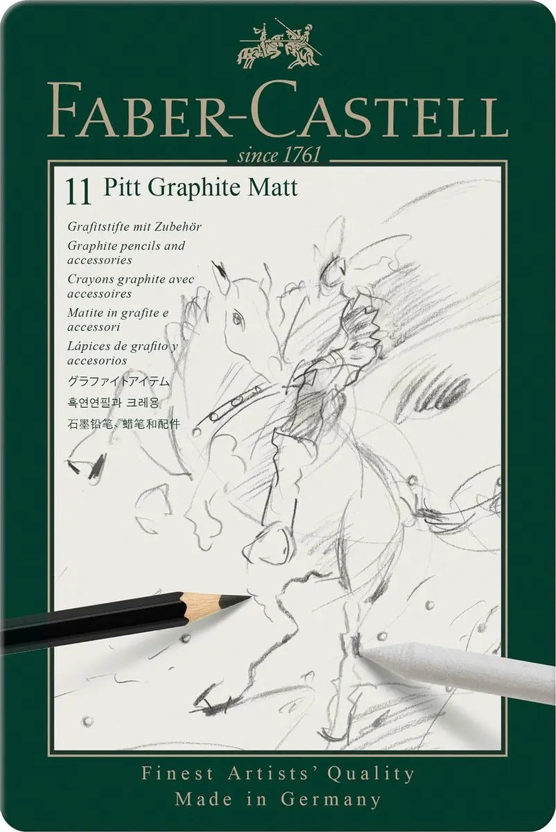Faber-Castell Pitt Mat Grafietpotloden Set FC-115220 - 11 Stuks