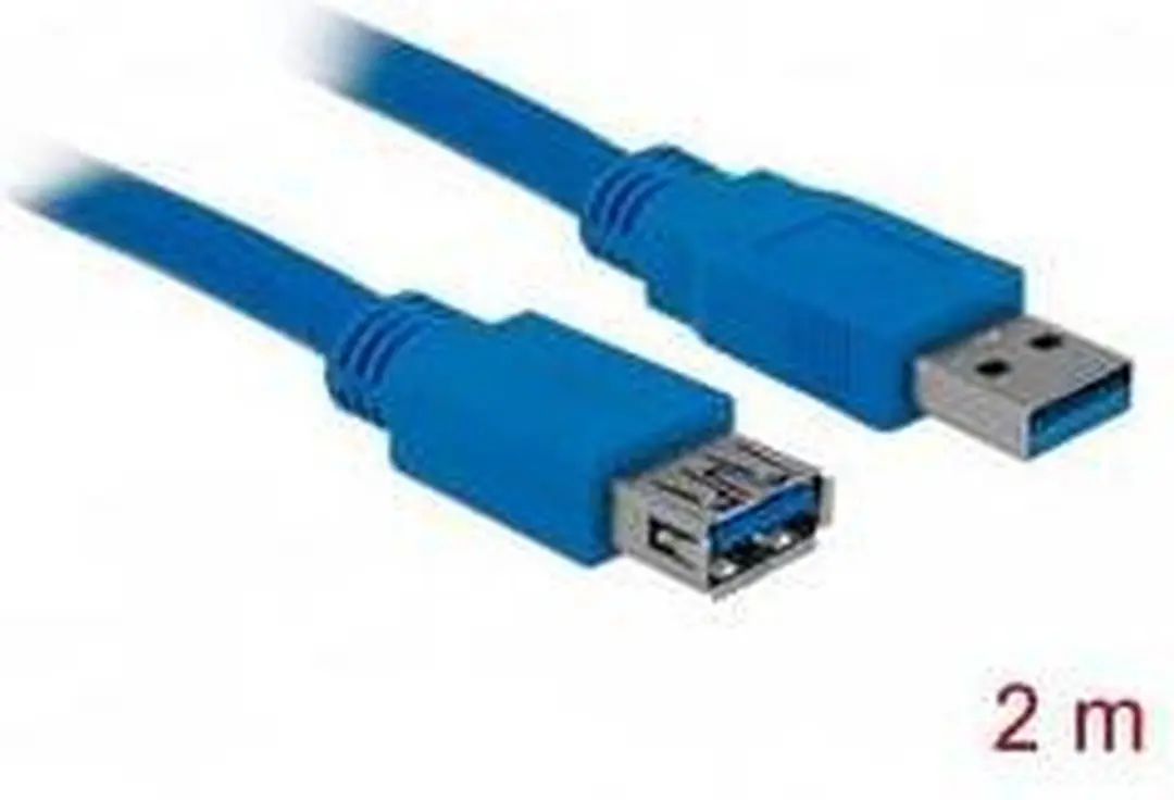 Delock USB 3.0 Verlengkabel 2m - Blauw - afbeelding 6 van 6