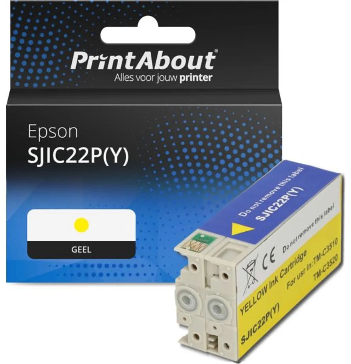 PrintAbout SJIC22P(Y) Inktcartridge Geel