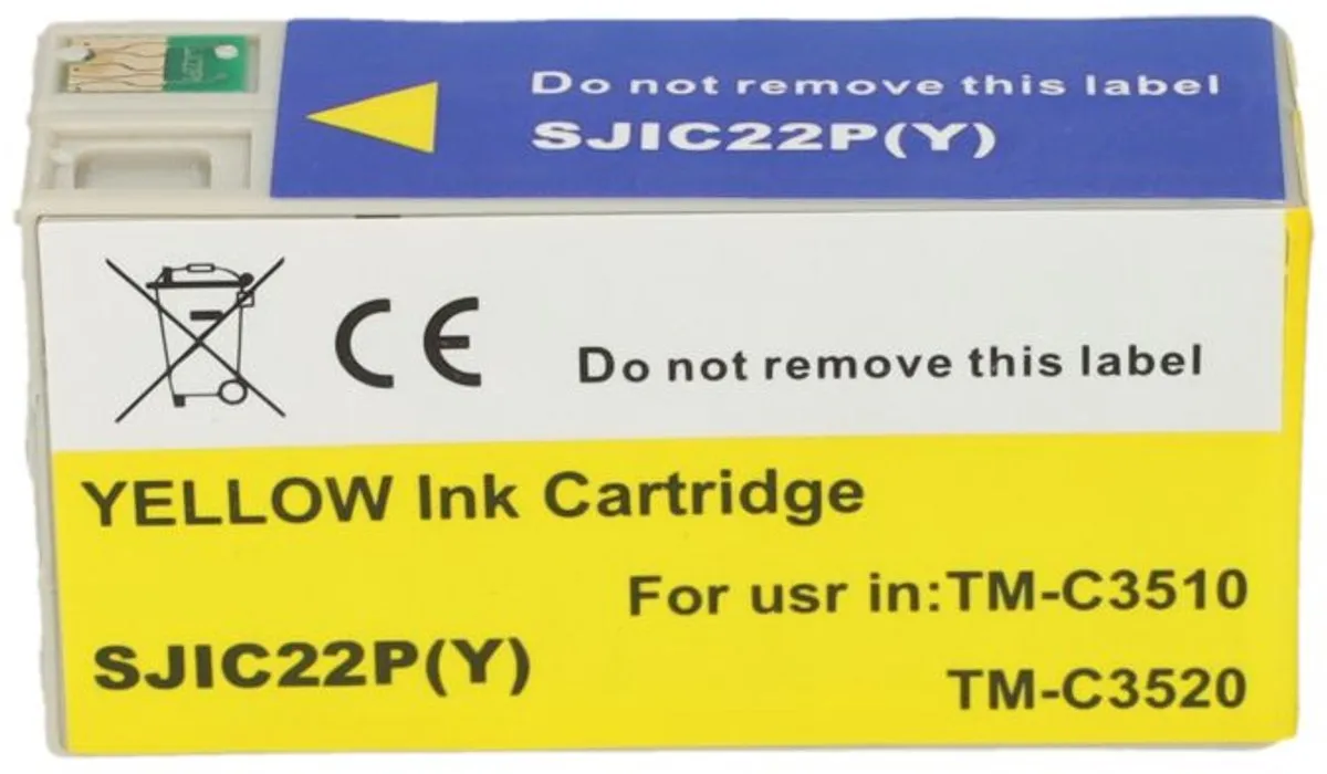 PrintAbout SJIC22P(Y) Inktcartridge Geel - 37.5ml - Epson