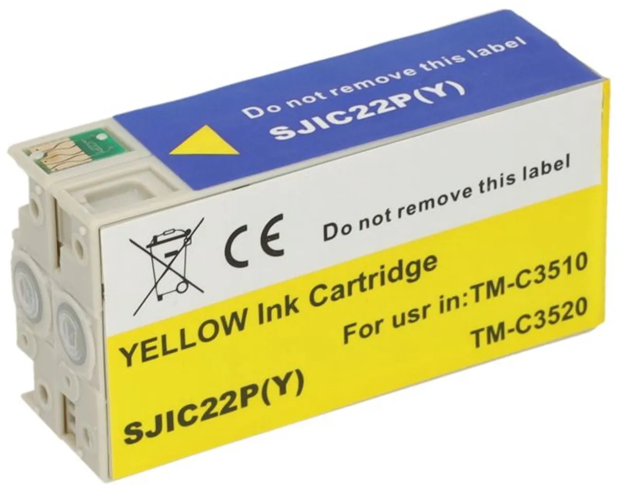 PrintAbout SJIC22P(Y) Inktcartridge Geel - 37.5ml - Epson