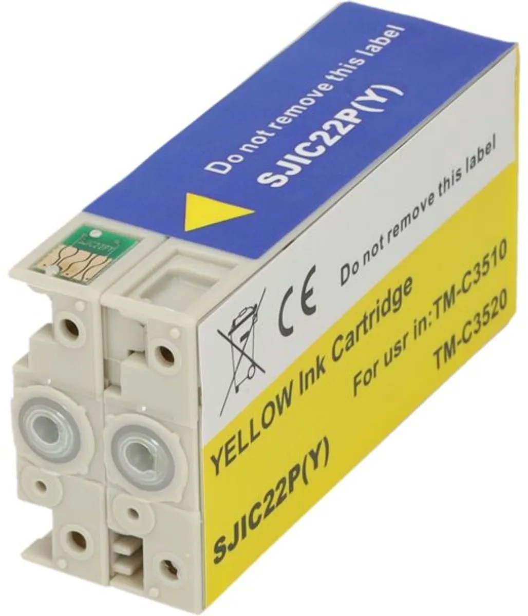 PrintAbout SJIC22P(Y) Inktcartridge Geel - 37.5ml - Epson