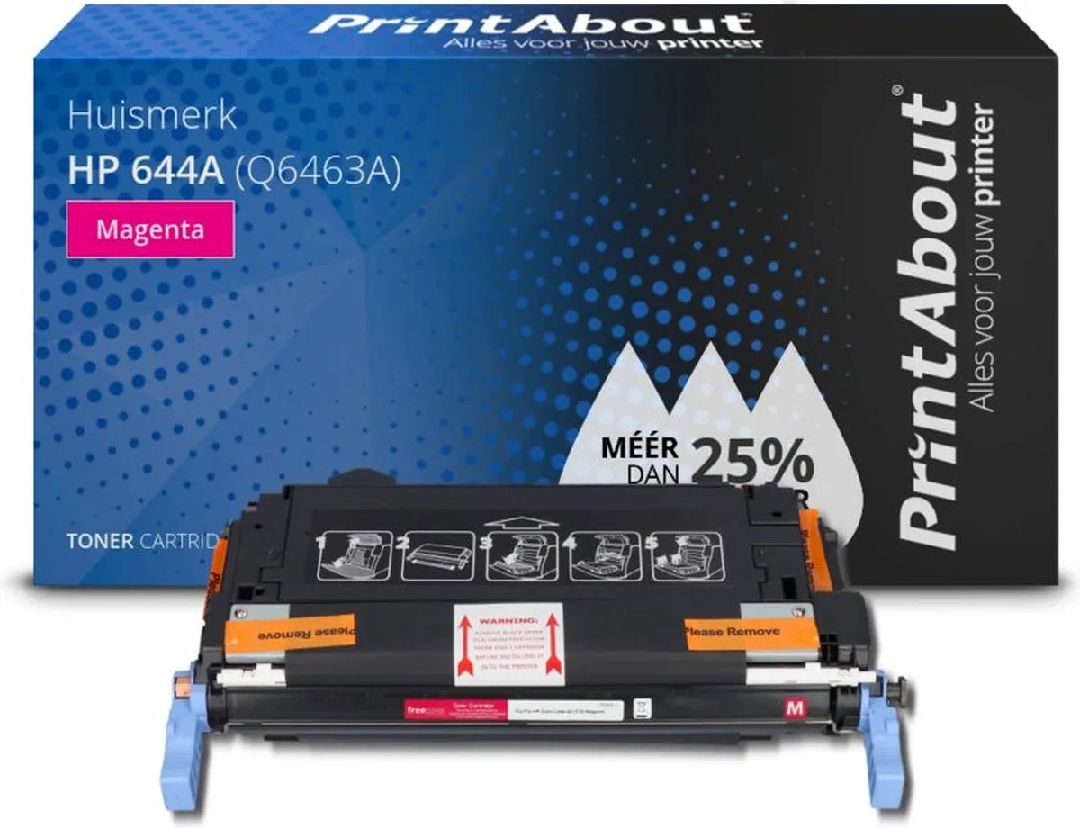 PrintAbout HP 644A Q6463A Toner Magenta - 50.000 Stuks