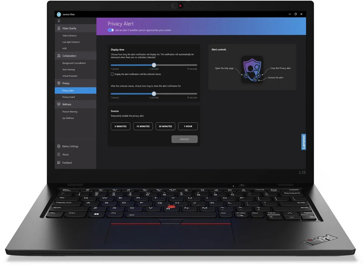 Lenovo ThinkPad L13 Gen 5 Intel Core Ultra 5 125U Laptop 13,3" WSXGA 16GB 512GB SSD - Zwart