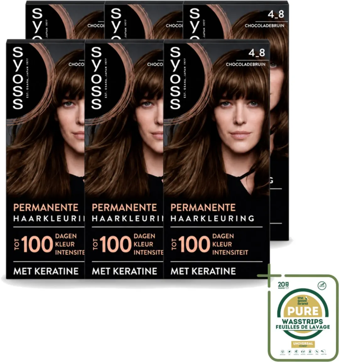 6 x SYOSS Permanent Coloration 4-8