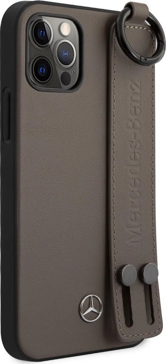 Mercedes-Benz iPhone 12 Pro Max Leren Hoes - Bruin