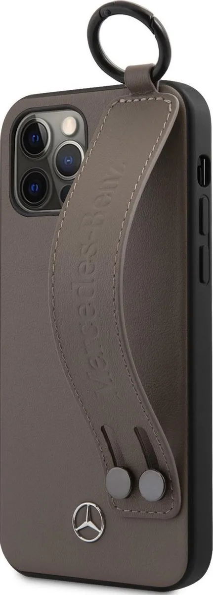 Mercedes-Benz iPhone 12 Pro Max Leren Hoes - Bruin