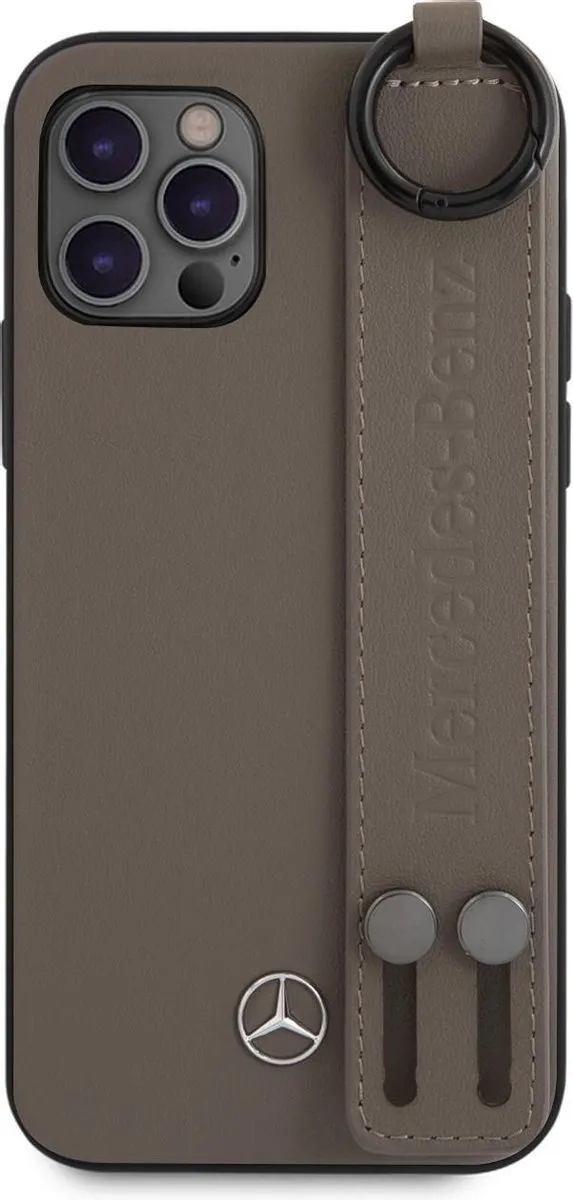 Mercedes-Benz iPhone 12 Pro Max Leren Hoes - Bruin
