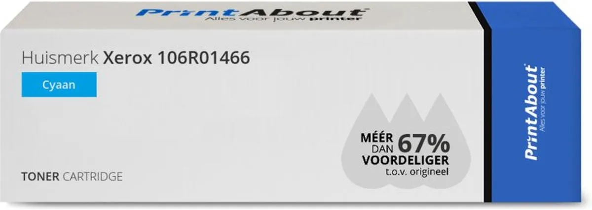 PrintAbout Xerox 106R01466-PA Toner Cyaan