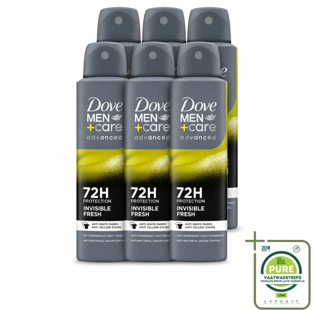 6 x Dove Men+Care Deodorant Spray