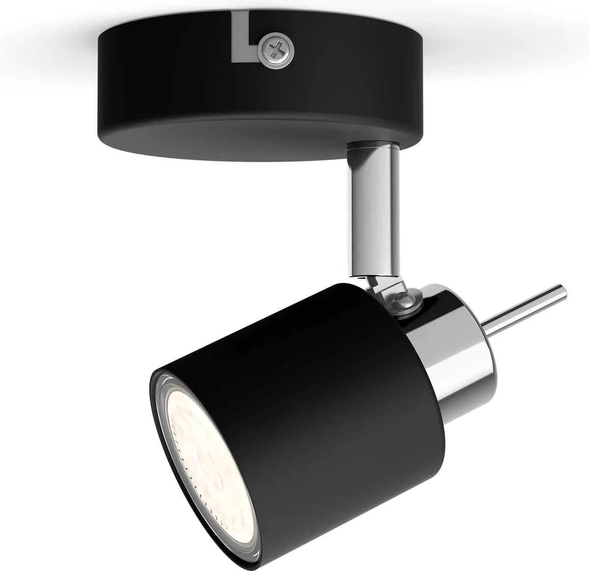 Philips Meranti Opbouwspot 1-lichts - Zwart
