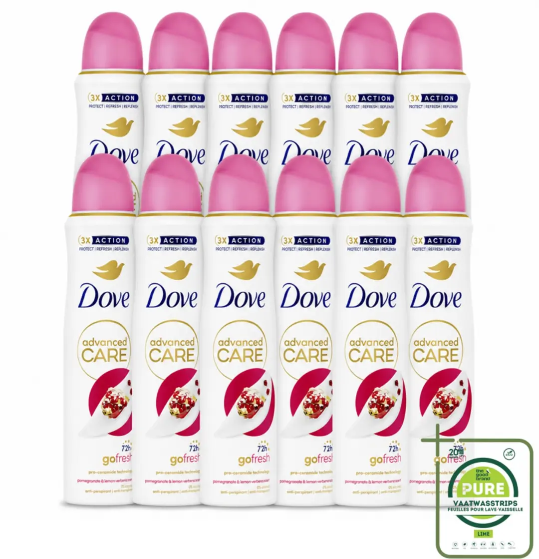 12 x Dove Deodorant Spray