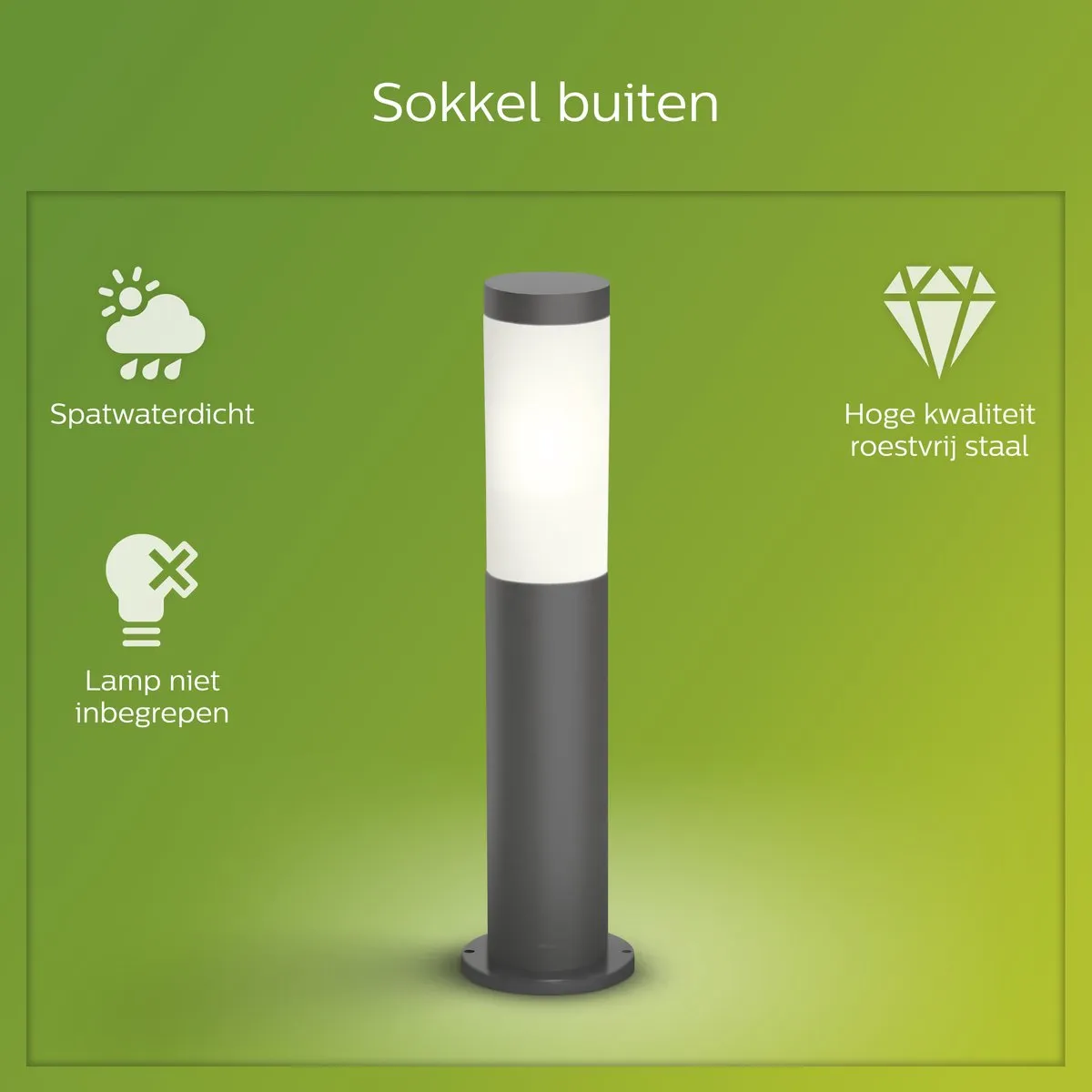 UTRECHT Pedestal Anthracite 1x20W HV