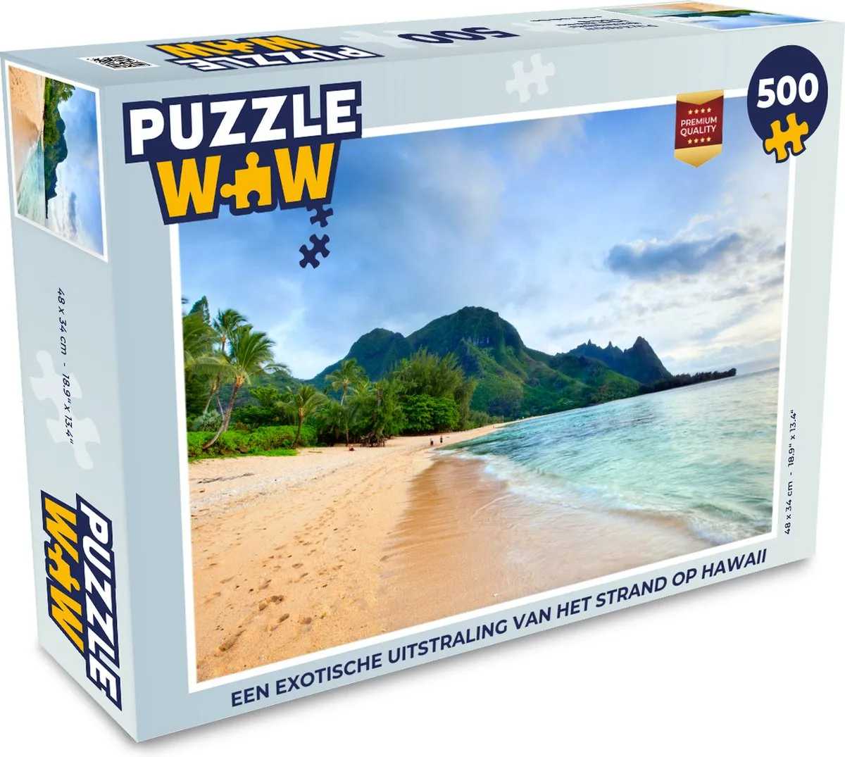 PuzzleWow Hawaii Legpuzzel 500 Stuks - Multicolor