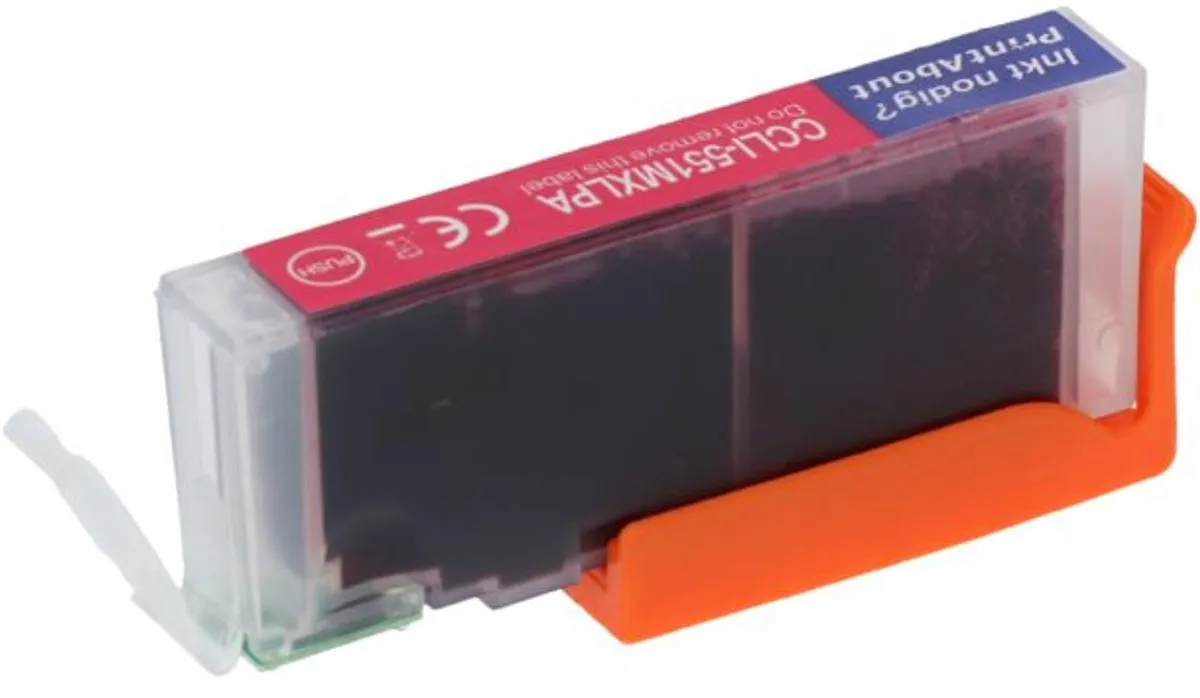 PrintAbout CLI-551M XL Inktcartridge Magenta - 15ml - o.a. Canon PIXMA