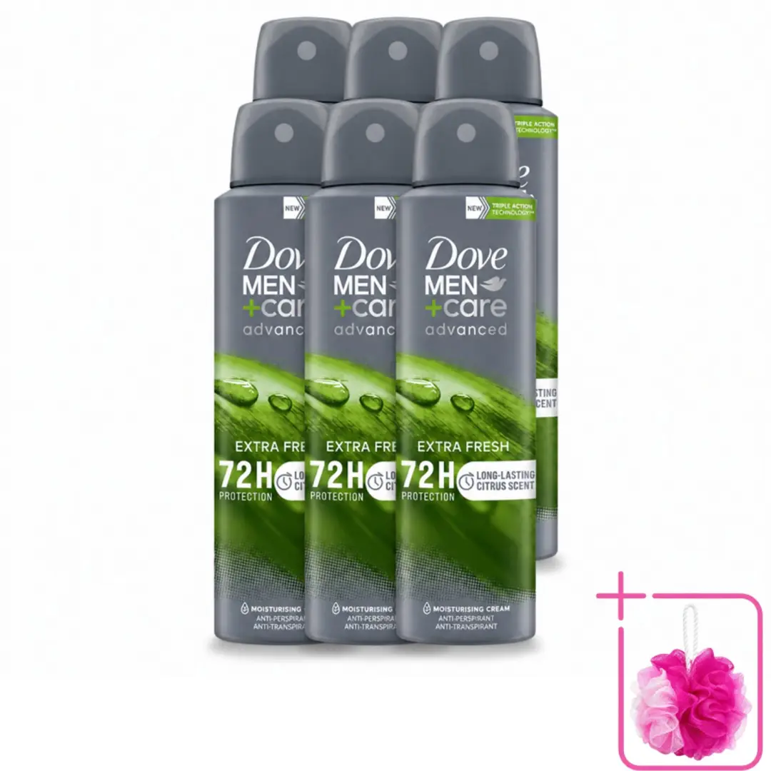 6 x Dove Men+Care Deodorant Spray