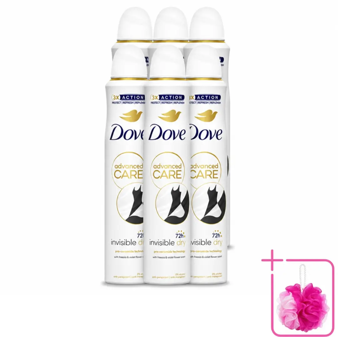 6 x Dove Deodorant Spray