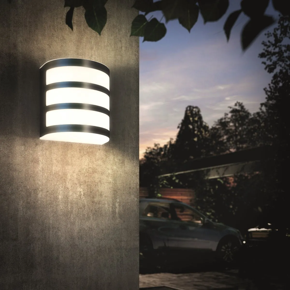 Philips Calgary Muurlamp - Zilver - Warm Wit 2700K