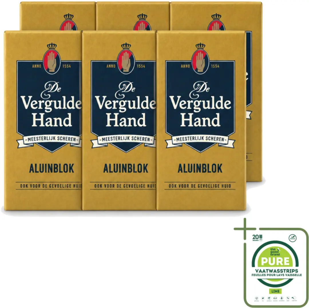 6 x Vergulde Hand
