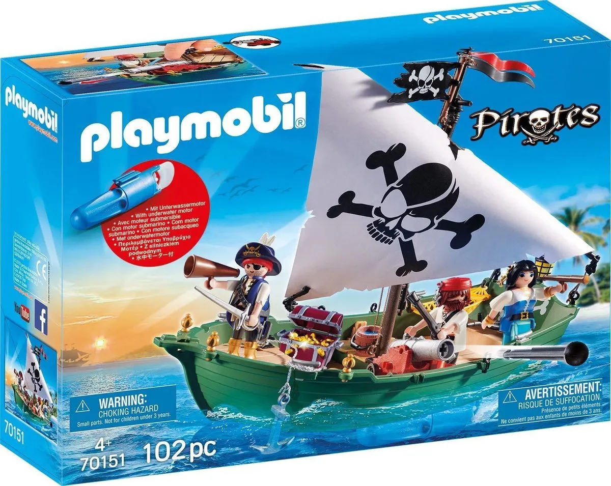 Playmobil Piratenschuit met Onderwatermotor 70151