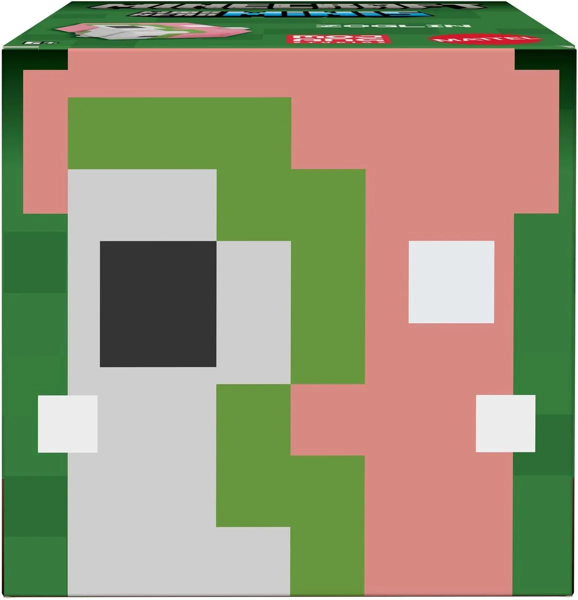 Minecraft Mob Heads Minis Speelfiguur Roze met groen