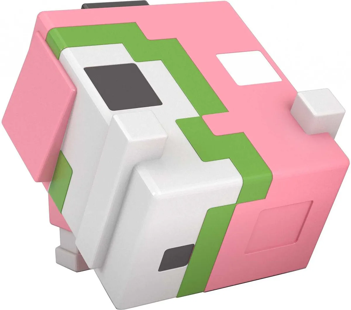 Minecraft Mob Heads Minis Speelfiguur Roze met groen