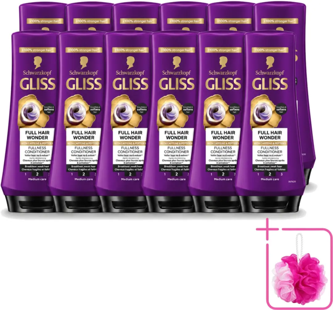 12 x Gliss Conditioner Full Hair Wonder