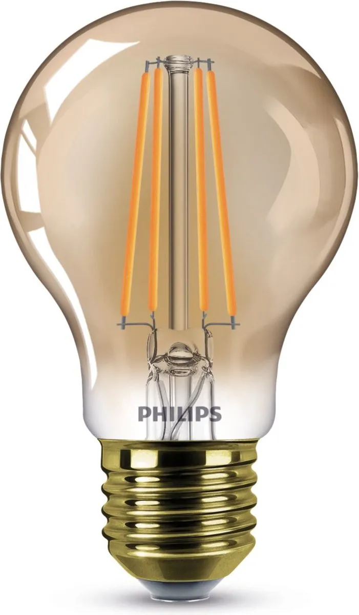 Philips LED Glas Filament Lichtbron E27 2000K Warm Wit