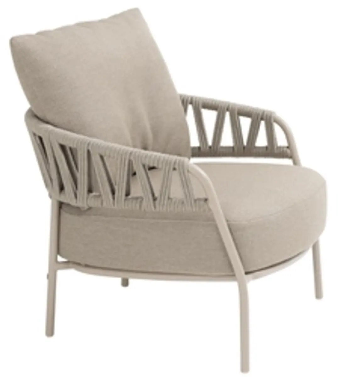 4 Seasons Outdoor Calma Lounge Tuinstoel - Taupe/Zand - afbeelding 2 van 4
