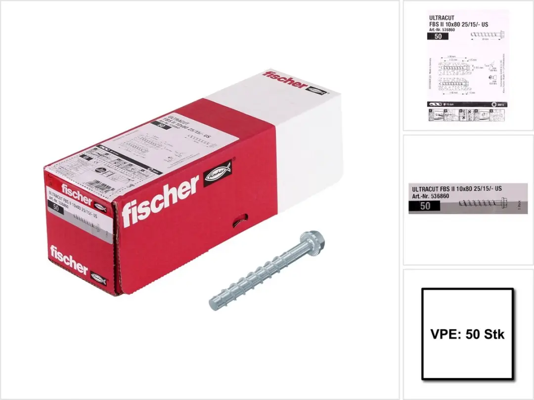 Fischer FBS II Betonschroef 10x80mm