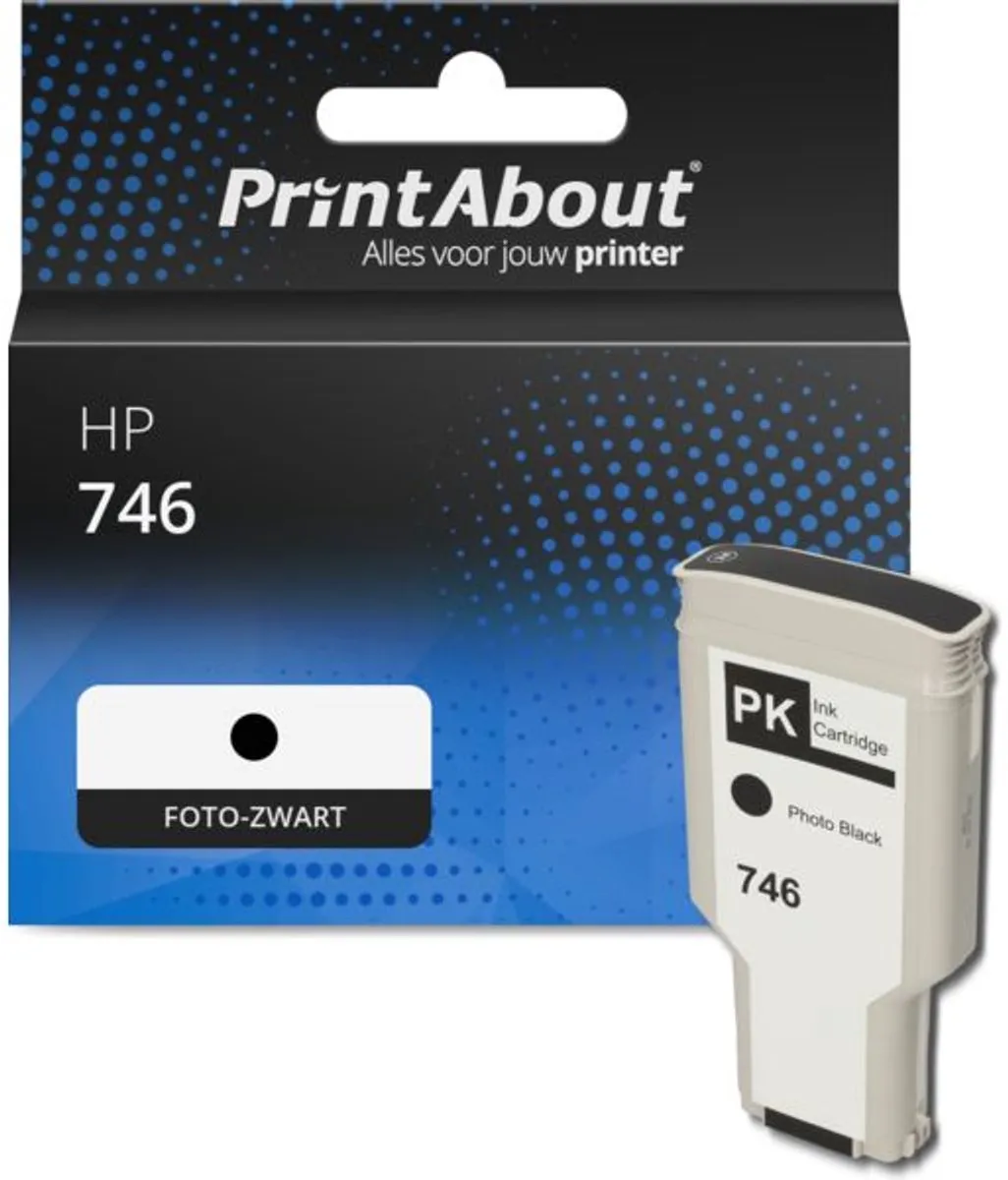 PrintAbout Inktcartridge P2V82A Foto-zwart