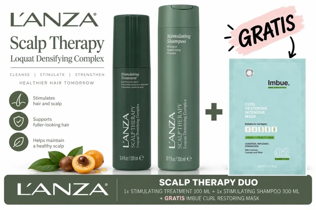 L’ANZA Scalp Therapy Stimulating Shampoo 300 ml + Stimulating Treatment 100 ml