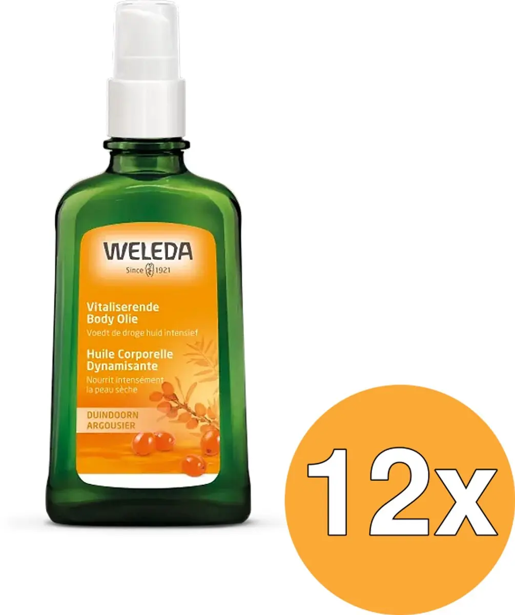 12x WELEDA Duindoorn vitaliserende body olie (100 ml)